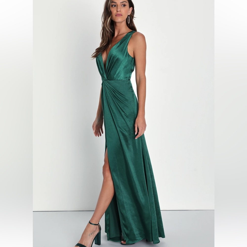 Lulu’s Perfect Refinement Emerald Green Sleeveles… - image 2